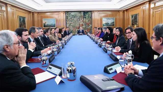 Consejo de Ministros en el Palacio de La Zarzuela. (Foto: @CasaReal)
