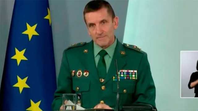 El Jefe de Estado Mayor de la Guardia Civil, el general José Manuel Santiago. (Foto: 24h/RTVE)