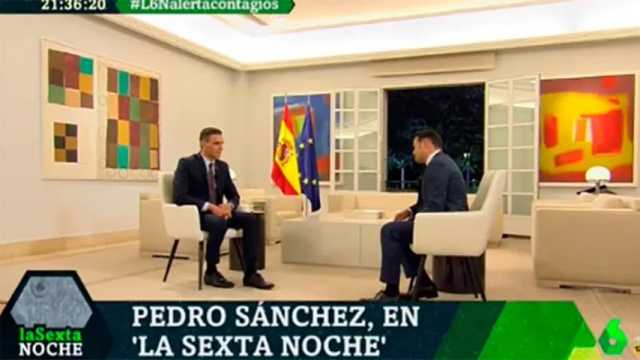Pedro Sánchez en sus declaraciones a Iñaki López. (Foto: La Sexta)