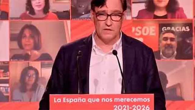 Salvador Illa en el Comité Federal del PSOE en Barcelona. (Foto: PSC)